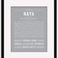 Naya | Name Art Print