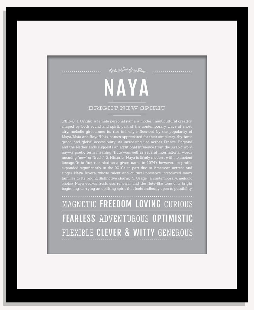 Naya | Name Art Print
