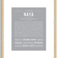 Naya | Name Art Print