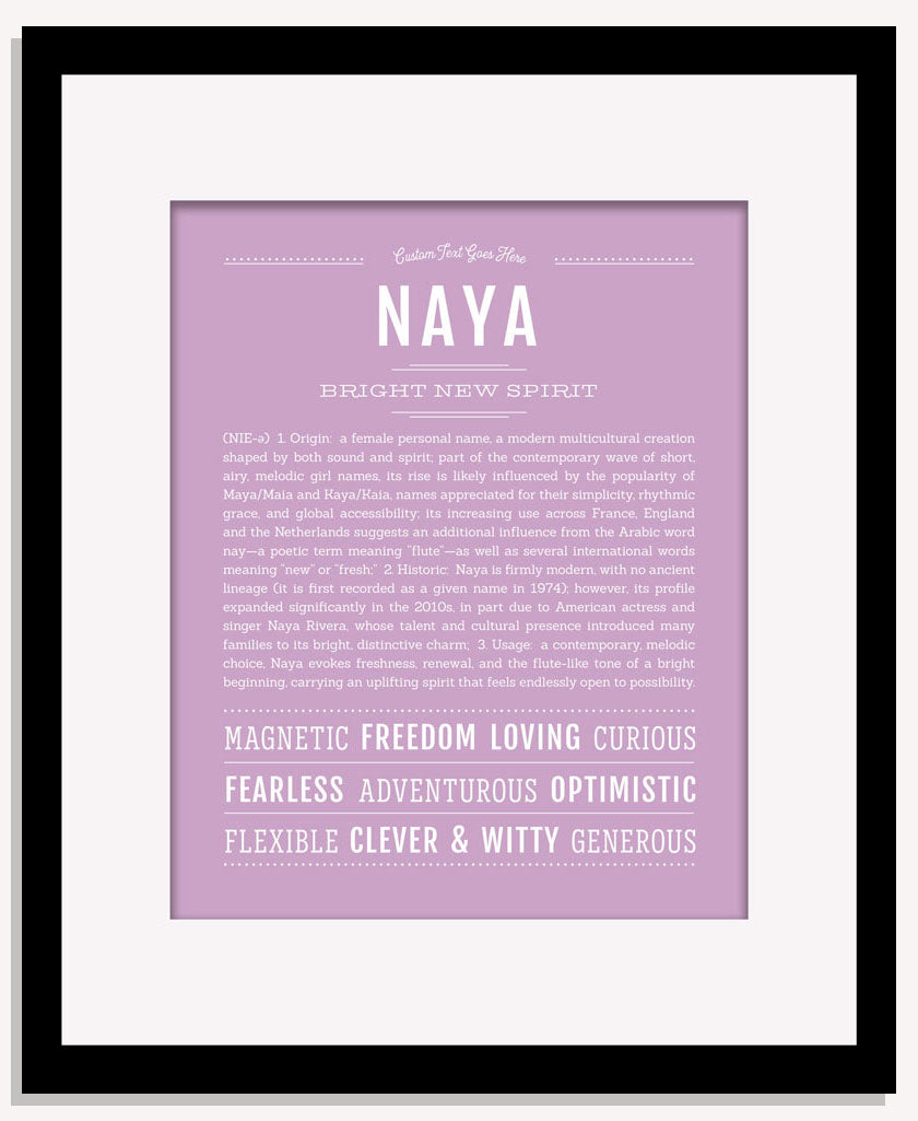 Naya | Name Art Print