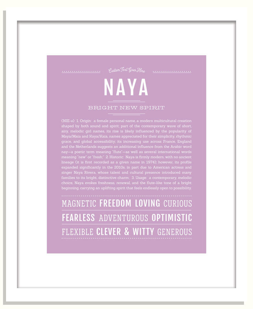 Naya | Name Art Print