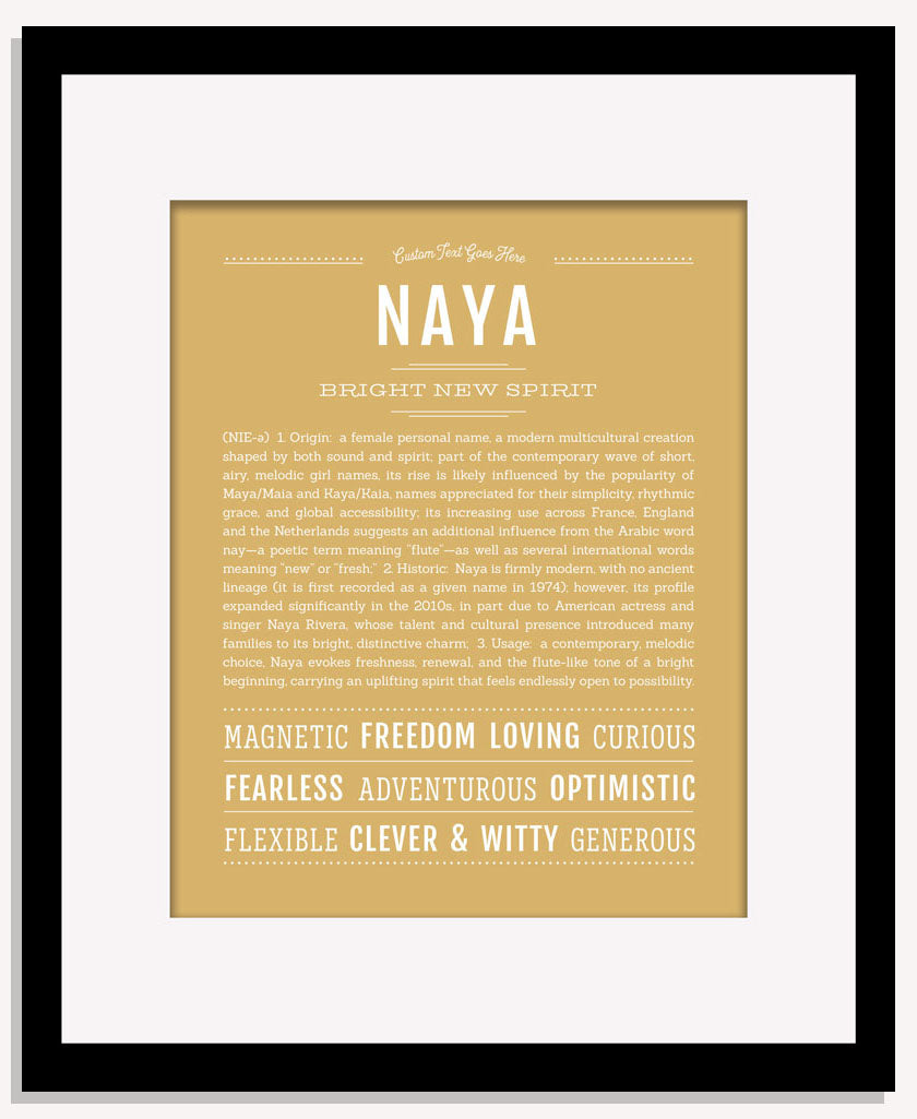 Naya | Name Art Print
