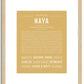 Naya | Name Art Print