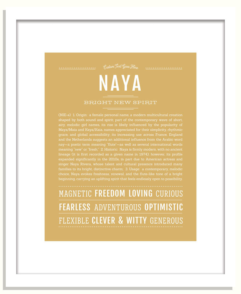 Naya | Name Art Print