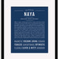 Naya | Name Art Print