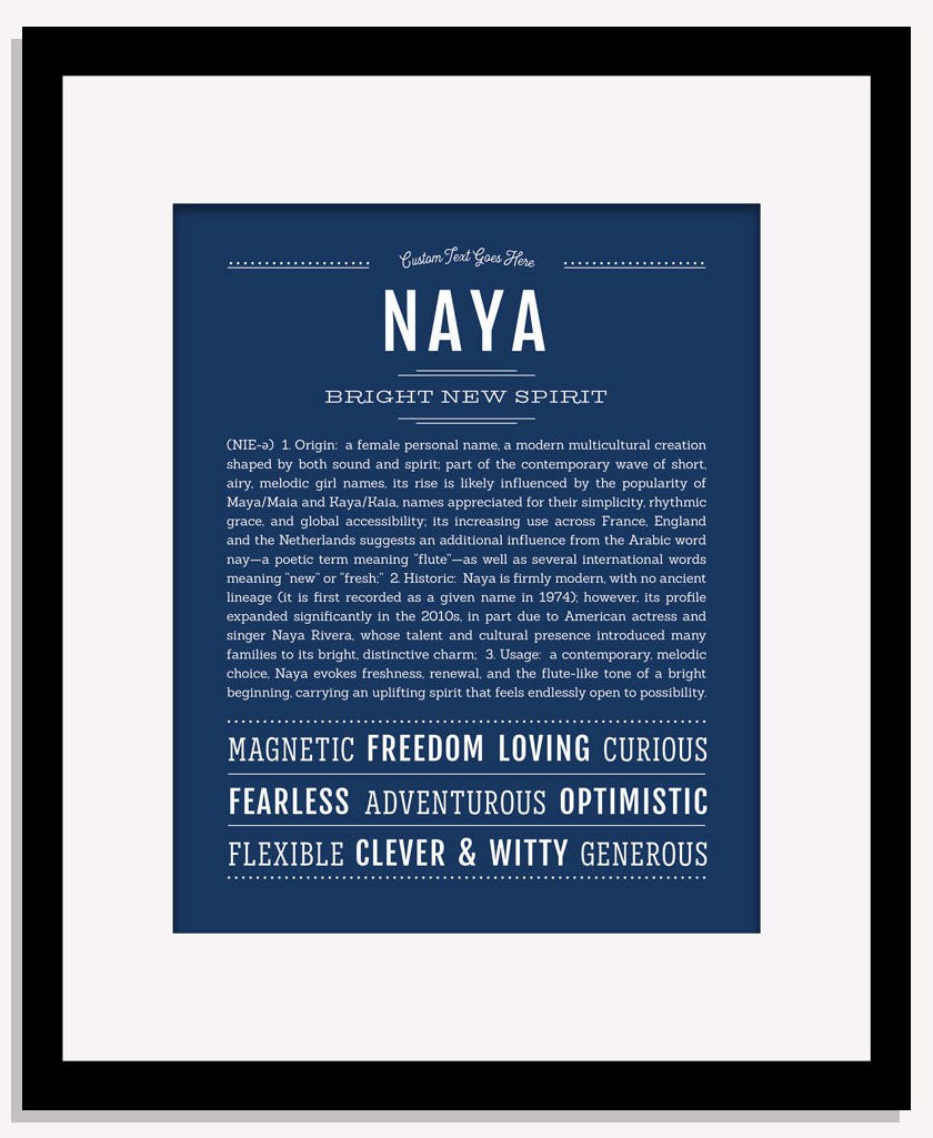 Naya | Name Art Print