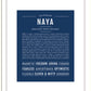 Naya | Name Art Print