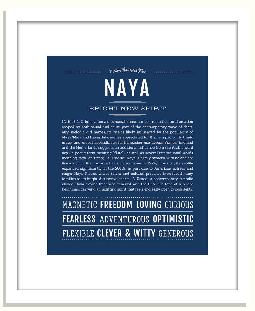 Naya | Name Art Print