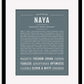 Naya | Name Art Print