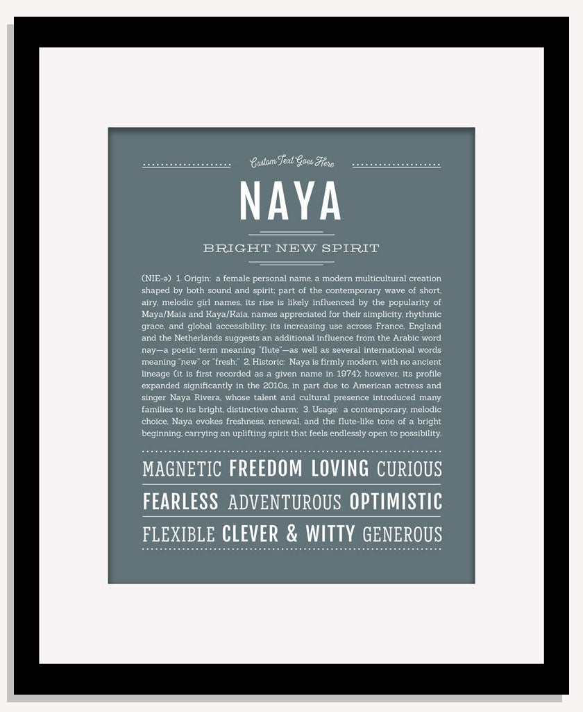 Naya | Name Art Print