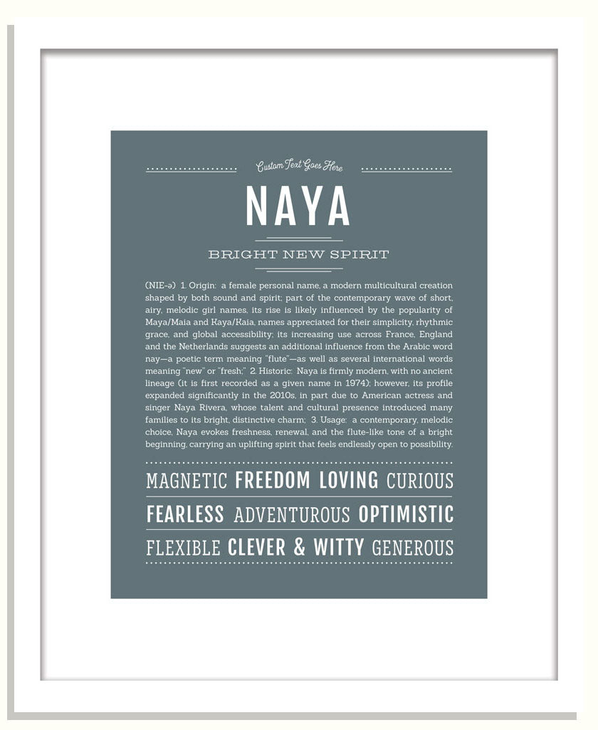 Naya | Name Art Print