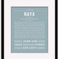 Naya | Name Art Print