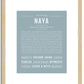 Naya | Name Art Print