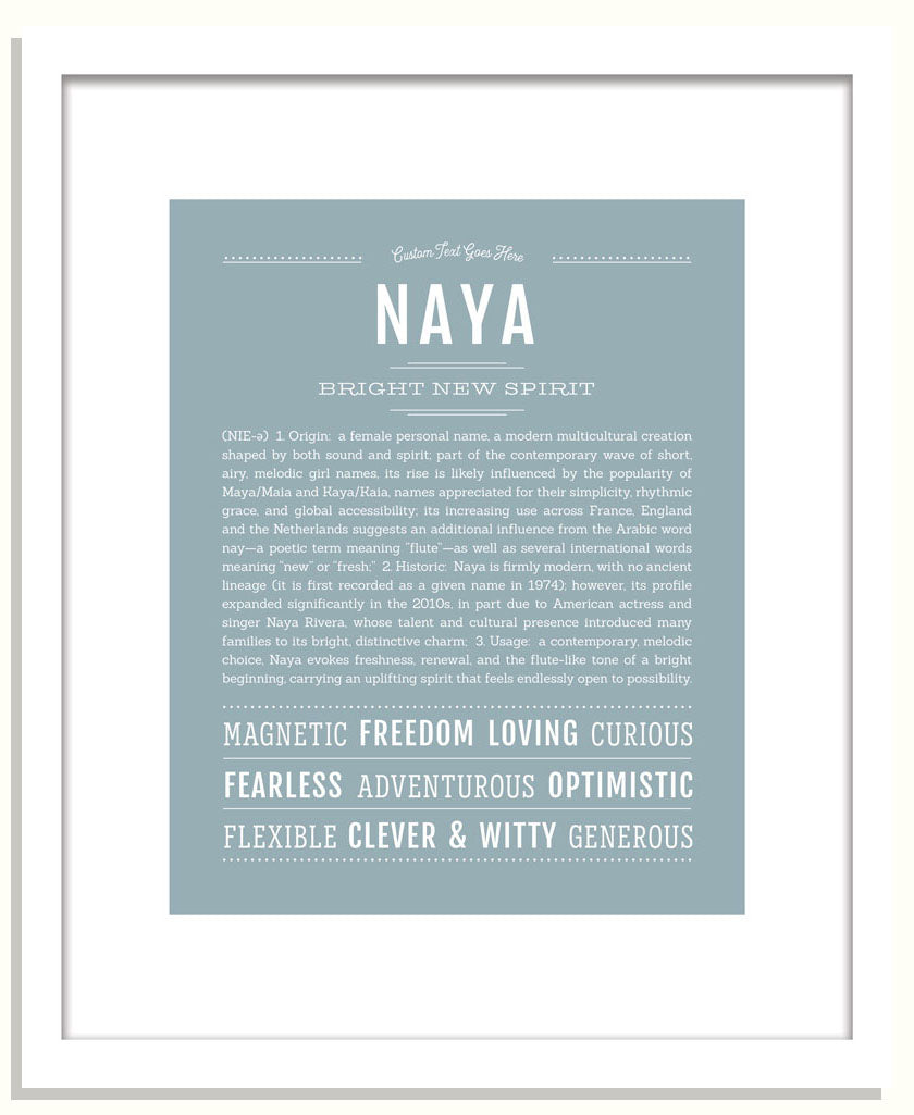 Naya | Name Art Print