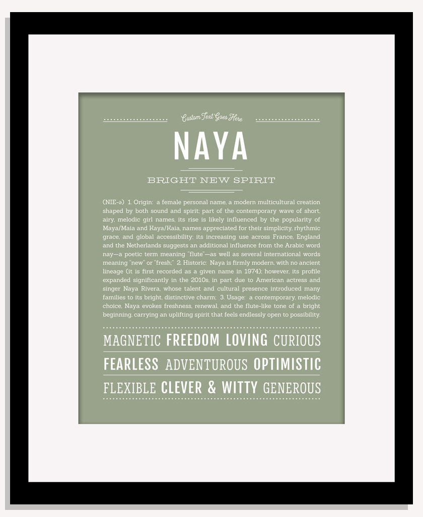Naya | Name Art Print