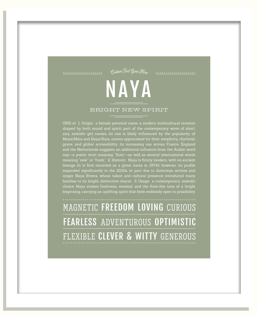 Naya | Name Art Print