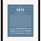 Naya | Name Art Print