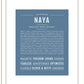 Naya | Name Art Print