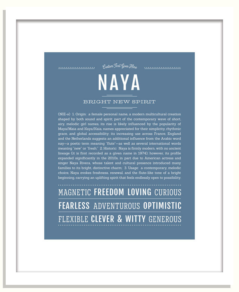 Naya | Name Art Print