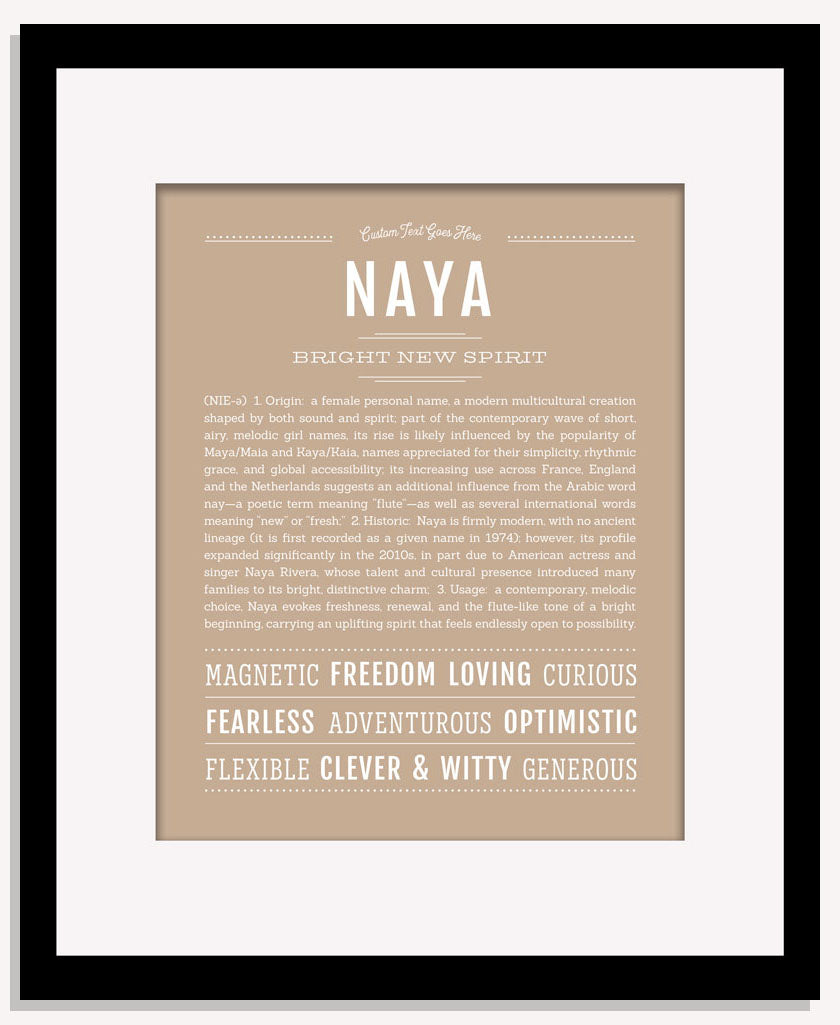 Naya | Name Art Print