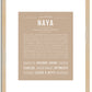 Naya | Name Art Print