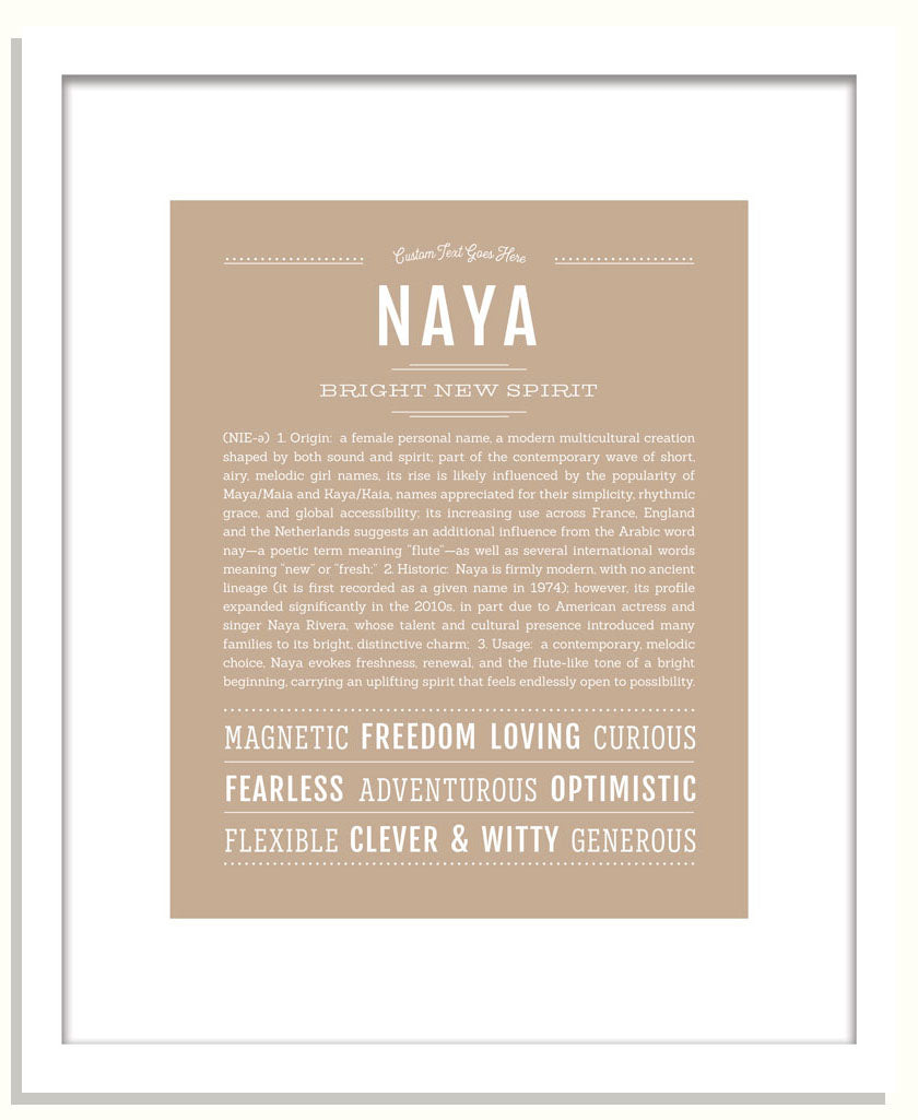 Naya | Name Art Print