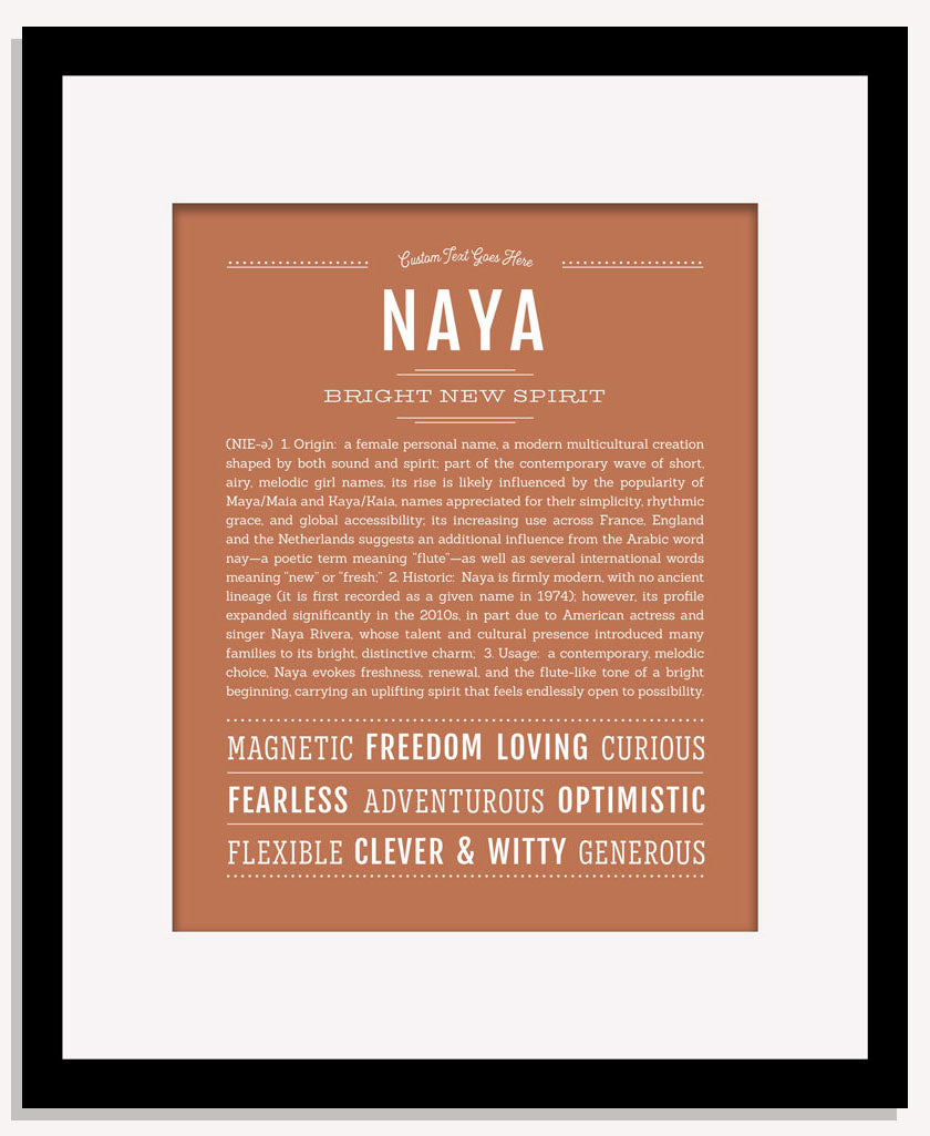 Naya | Name Art Print