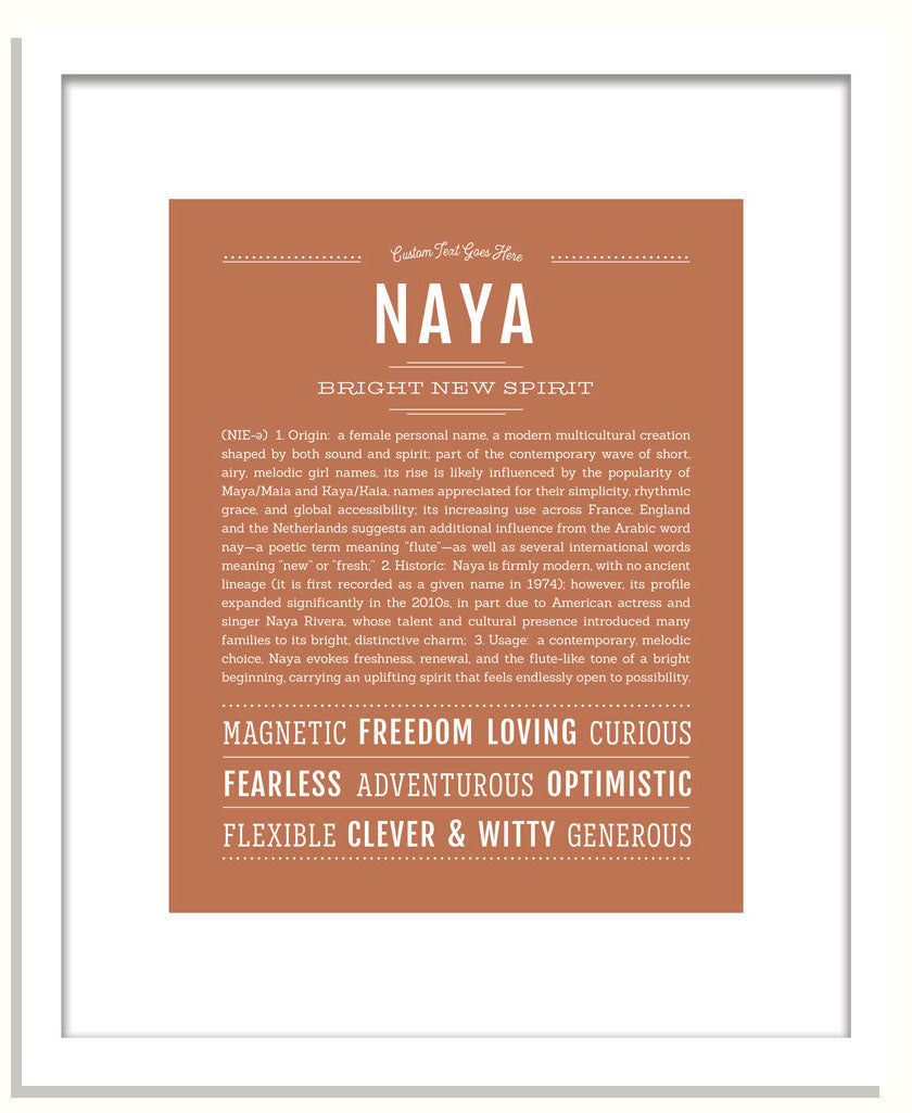 Naya | Name Art Print