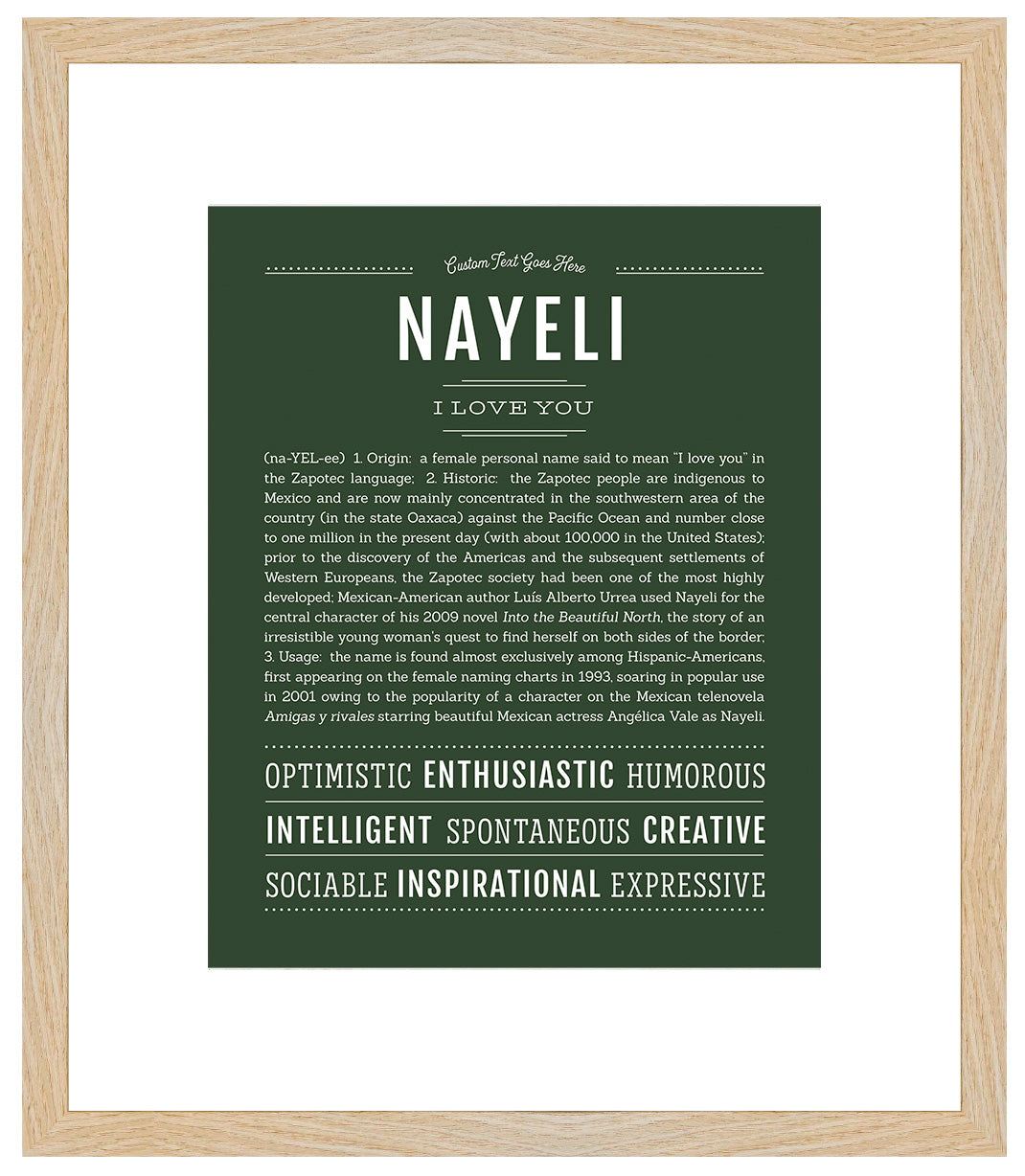 Nayeli | Name Art Print