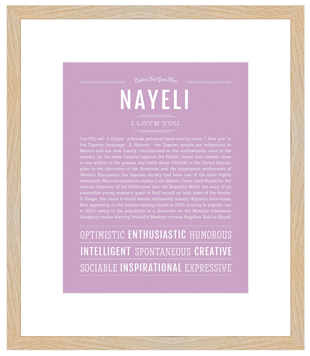 Nayeli | Name Art Print