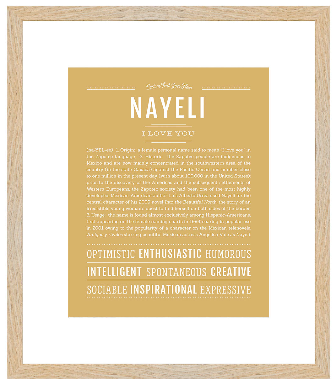 Nayeli | Name Art Print