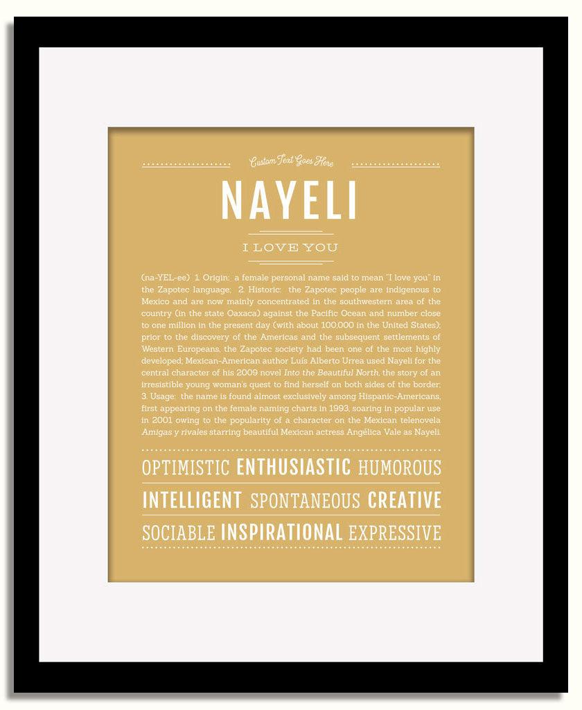 Frame Options | Matte Gold | Black Frame, Matted