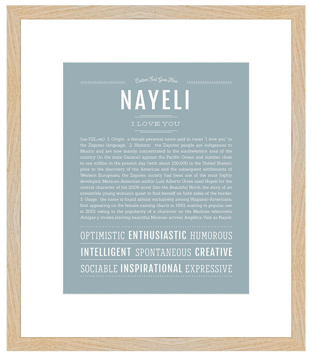 Nayeli | Name Art Print