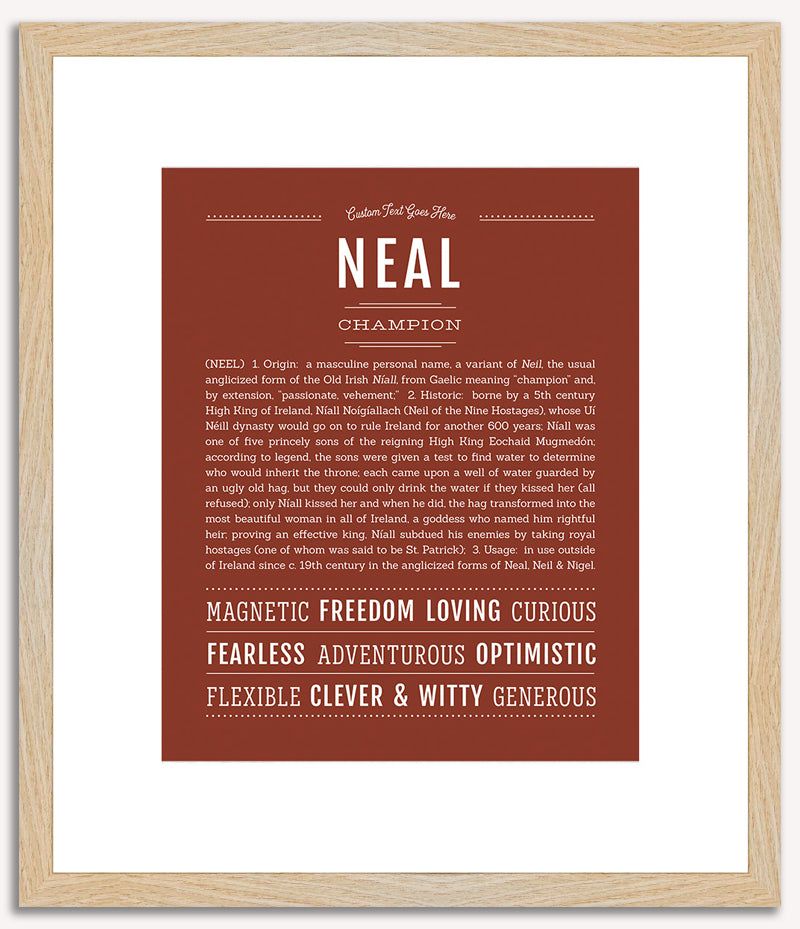 Neal | Name Art Print