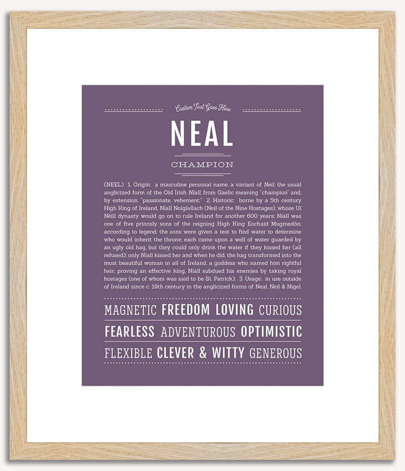 Neal | Name Art Print