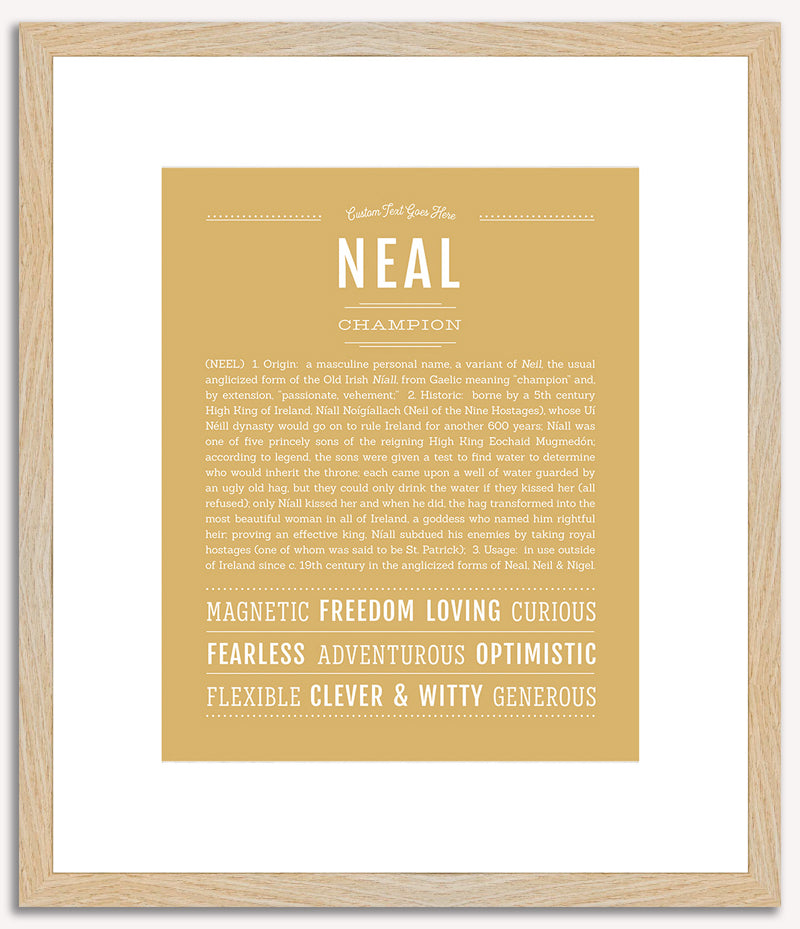 Neal | Name Art Print