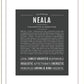 Neala | Name Art Print