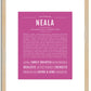 Neala | Name Art Print