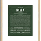 Neala | Name Art Print