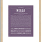 Neala | Name Art Print