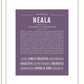 Neala | Name Art Print