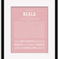 Neala | Name Art Print