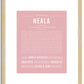 Neala | Name Art Print