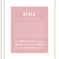 Neala | Name Art Print