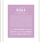 Neala | Name Art Print