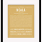 Neala | Name Art Print