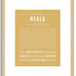 Neala | Name Art Print