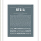Neala | Name Art Print