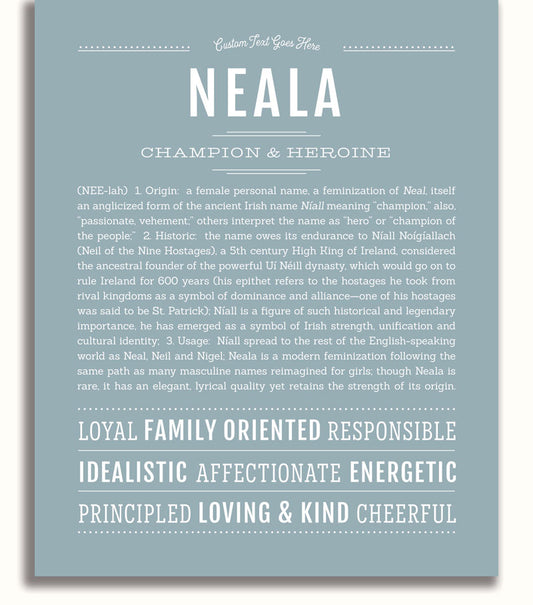 Frame Options | Powder Blue | White Frame, Matted