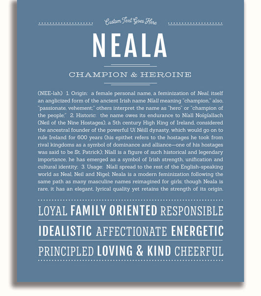 Frame Options | Steele Blue | White Frame, Matted